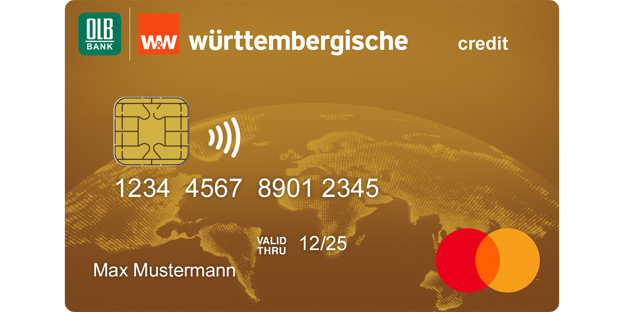 Die Mastercard Gold. Die Kreditkarte mit komfortablem Reiseversicherungspaket.